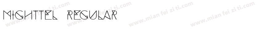 Mighttel Regular字体转换